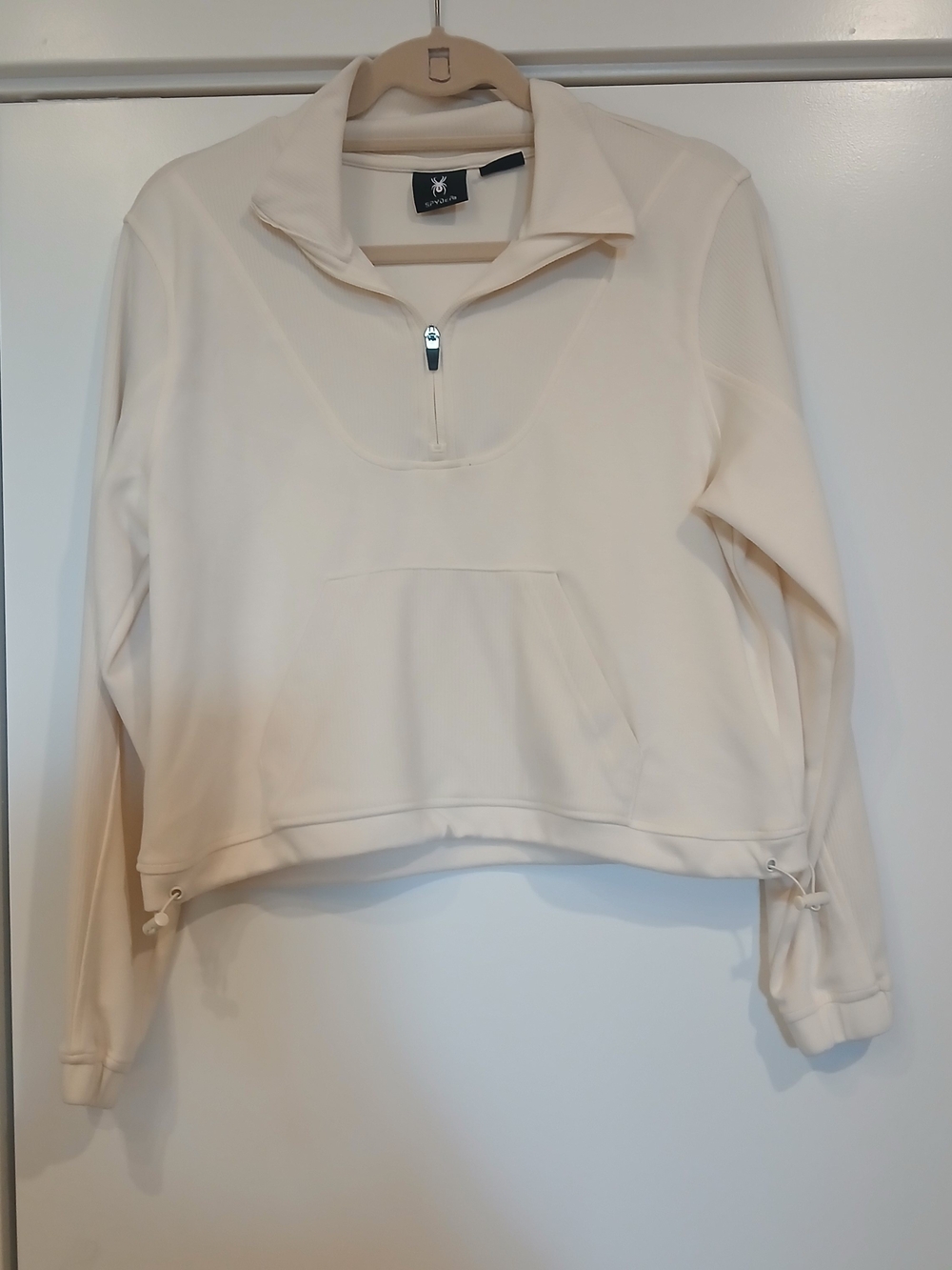 Spyder Women's Cream Half-Zip Pullover